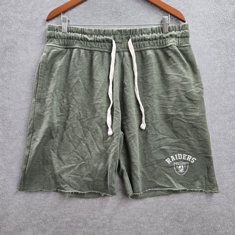 Oakland Raiders Men Activewear Shorts XL Green Concepts Sport Athletic Y2K